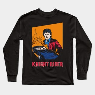 Knight Rider - Michael Knight - Kitt Supercar Long Sleeve T-Shirt